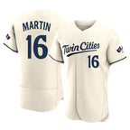 Johmsee M.Twins #16 Austin Martin Player Cream Home Limited Elite Stitched Jerseys