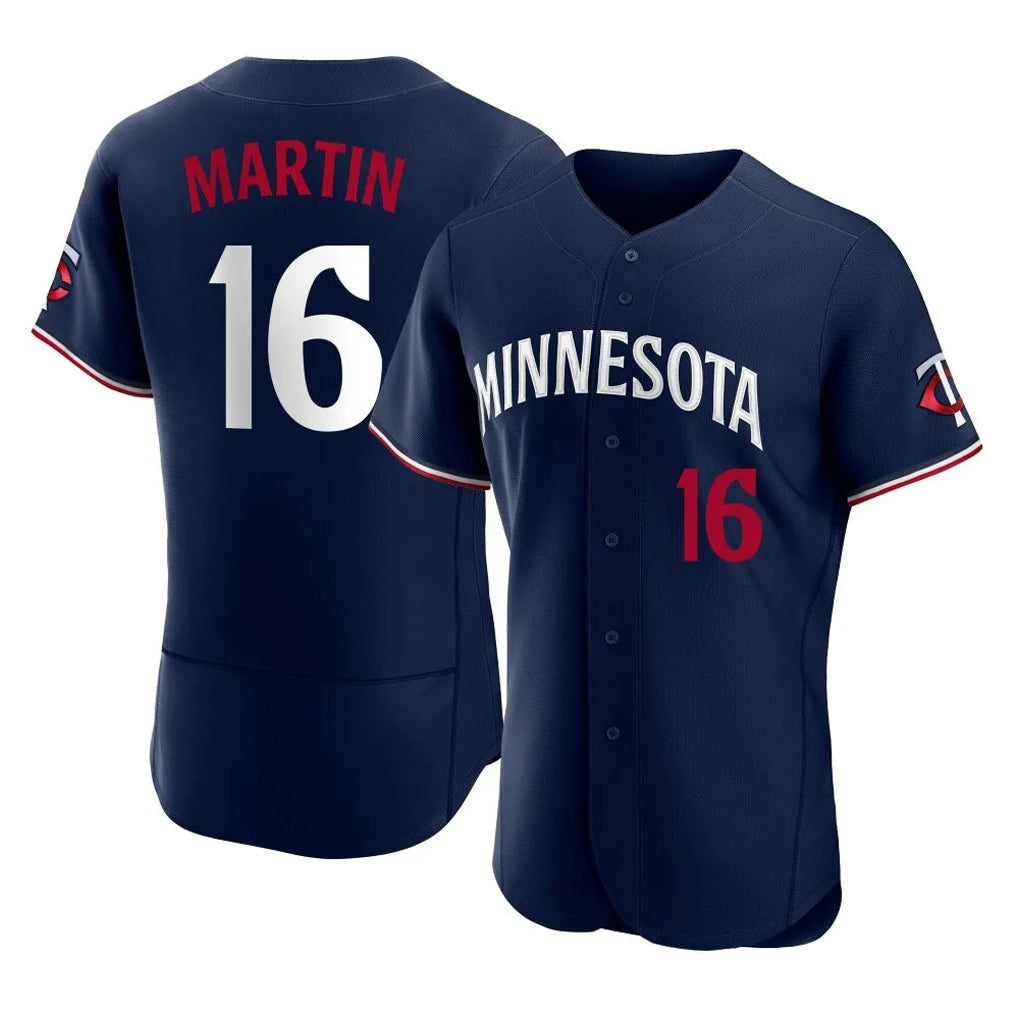 Johmsee M.Twins #16 Austin Martin Player Navy Replica Home Limited Elite Stitched Jerseys