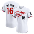 Johmsee M.Twins #16 Austin Martin Player White Home Limited Elite Stitched Jerseys