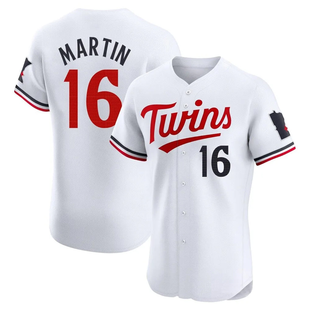 Johmsee M.Twins #16 Austin Martin Player White Home Limited Elite Stitched Jerseys