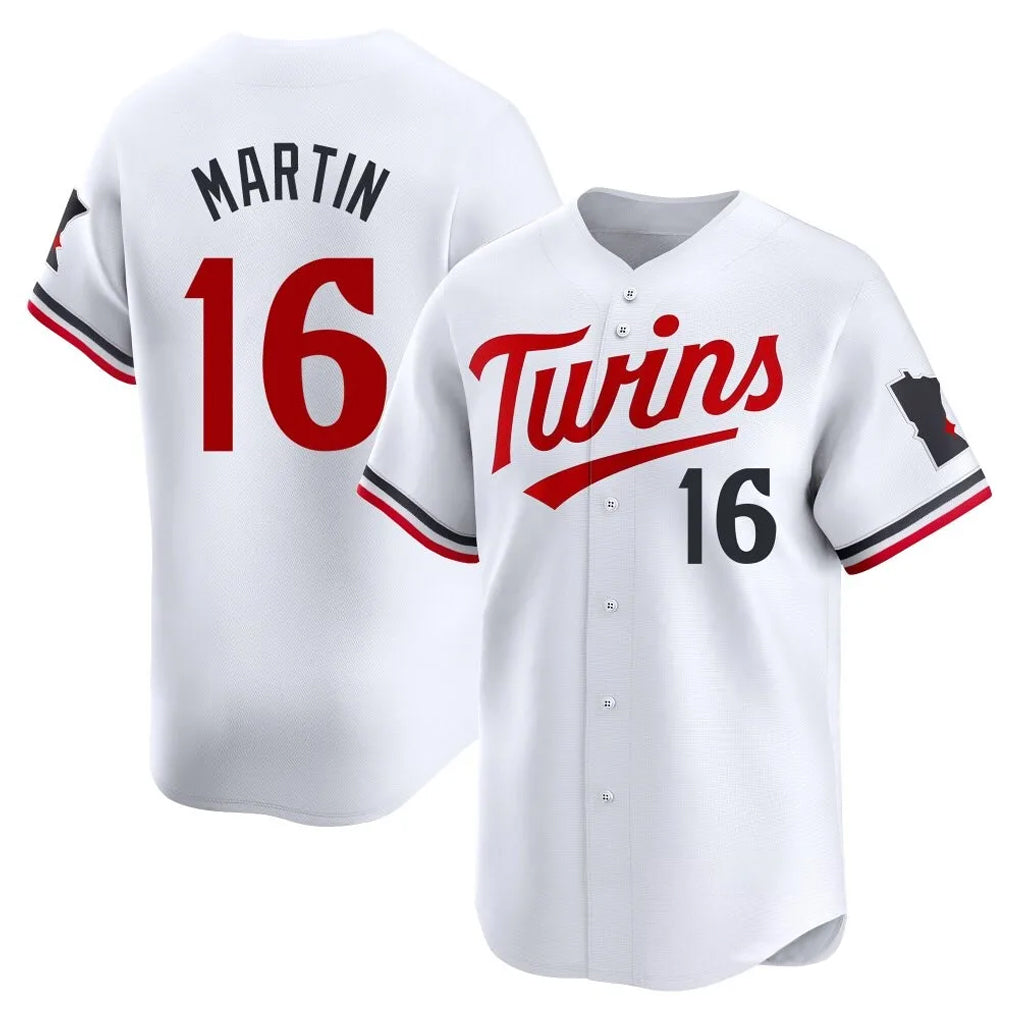 Johmsee M.Twins #16 Austin Martin Player White Home Limited Stitched Jerseys