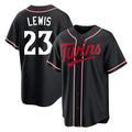 Johmsee M.Twins #23 Royce Lewis Player Black Fashion Out Home Limited Stitched Jerseys