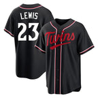 Johmsee M.Twins #23 Royce Lewis Player Black Fashion Out Home Limited Stitched Jerseys