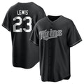 Johmsee M.Twins #23 Royce Lewis Player Black Home Game Stitched Jerseys