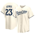 Johmsee M.Twins #23 Royce Lewis Player Cream Game Limited Home Stitched Jerseys