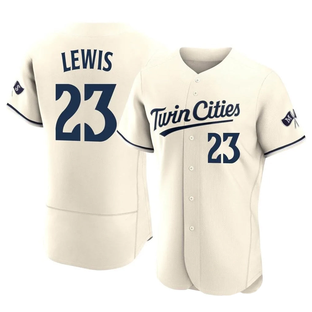 Johmsee M.Twins #23 Royce Lewis Player Cream Home Limited Elite Stitched Jerseys