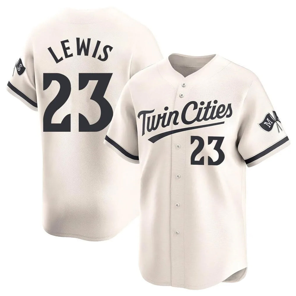 Johmsee M.Twins #23 Royce Lewis Player Cream Home Limited Stitched Jerseys