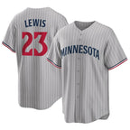 Johmsee M.Twins #23 Royce Lewis Player Gray Game Limited Home Stitched Jerseys