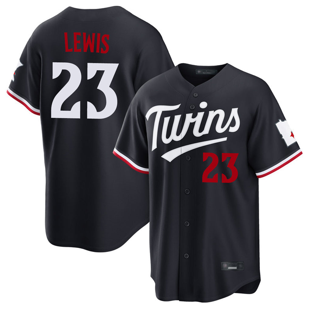 Johmsee M.Twins #23 Royce Lewis Player Navy Home Game Stitched Jerseys