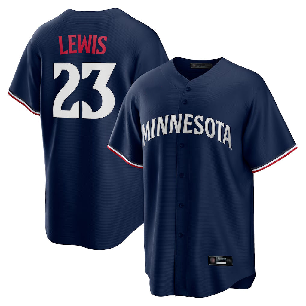 Johmsee M.Twins #23 Royce Lewis Player Navy Replica Alternate Home Stitched Jerseys