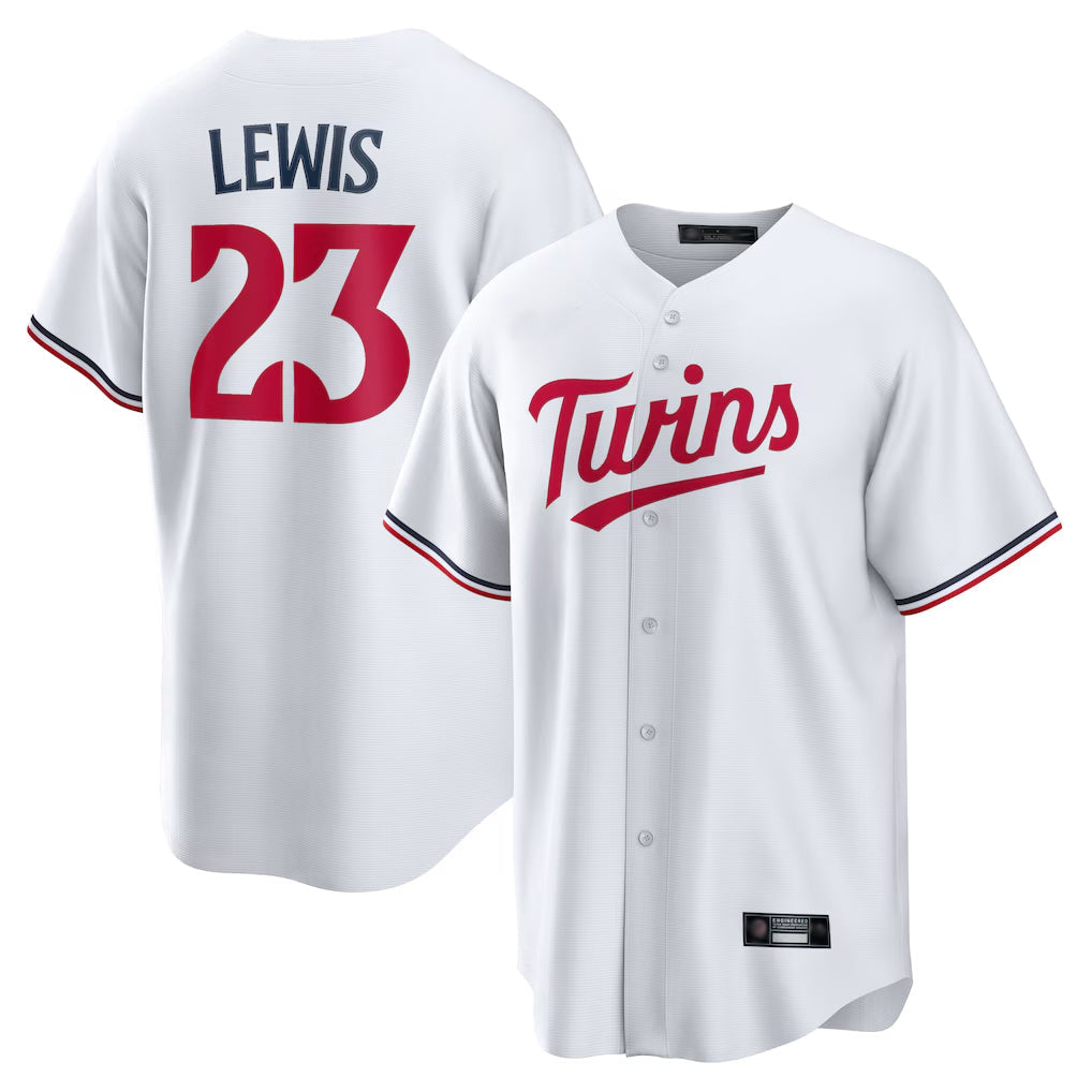 Johmsee M.Twins #23 Royce Lewis Player White Home Game Stitched Jerseys
