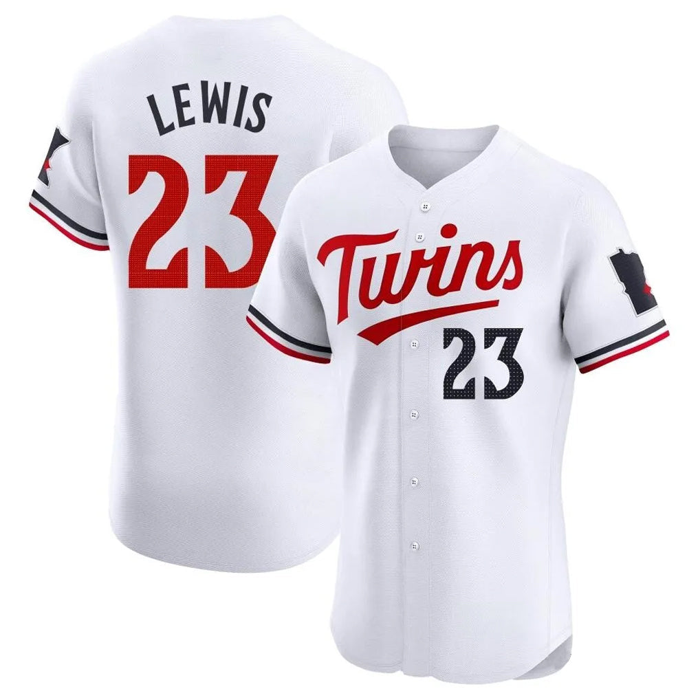 Johmsee M.Twins #23 Royce Lewis Player White Home Limited Elite Stitched Jerseys