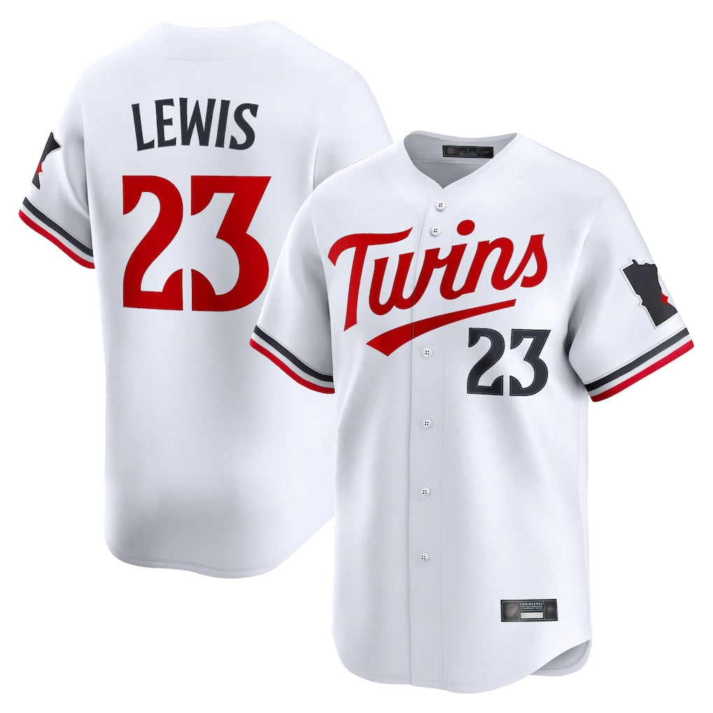 Johmsee M.Twins #23 Royce Lewis Player White Home Limited Stitched Jerseys