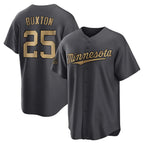 Johmsee M.Twins #25 Byron Buxton Player Charcoal All-Star Game Home Stitched Jerseys