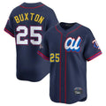 Johmsee M.Twins #25 Byron Buxton Player Navy All-star Game Limited Home Stitched Jerseys