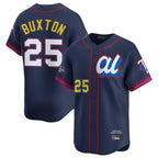 Johmsee M.Twins #25 Byron Buxton Player Navy All-star Game Limited Home Stitched Jerseys