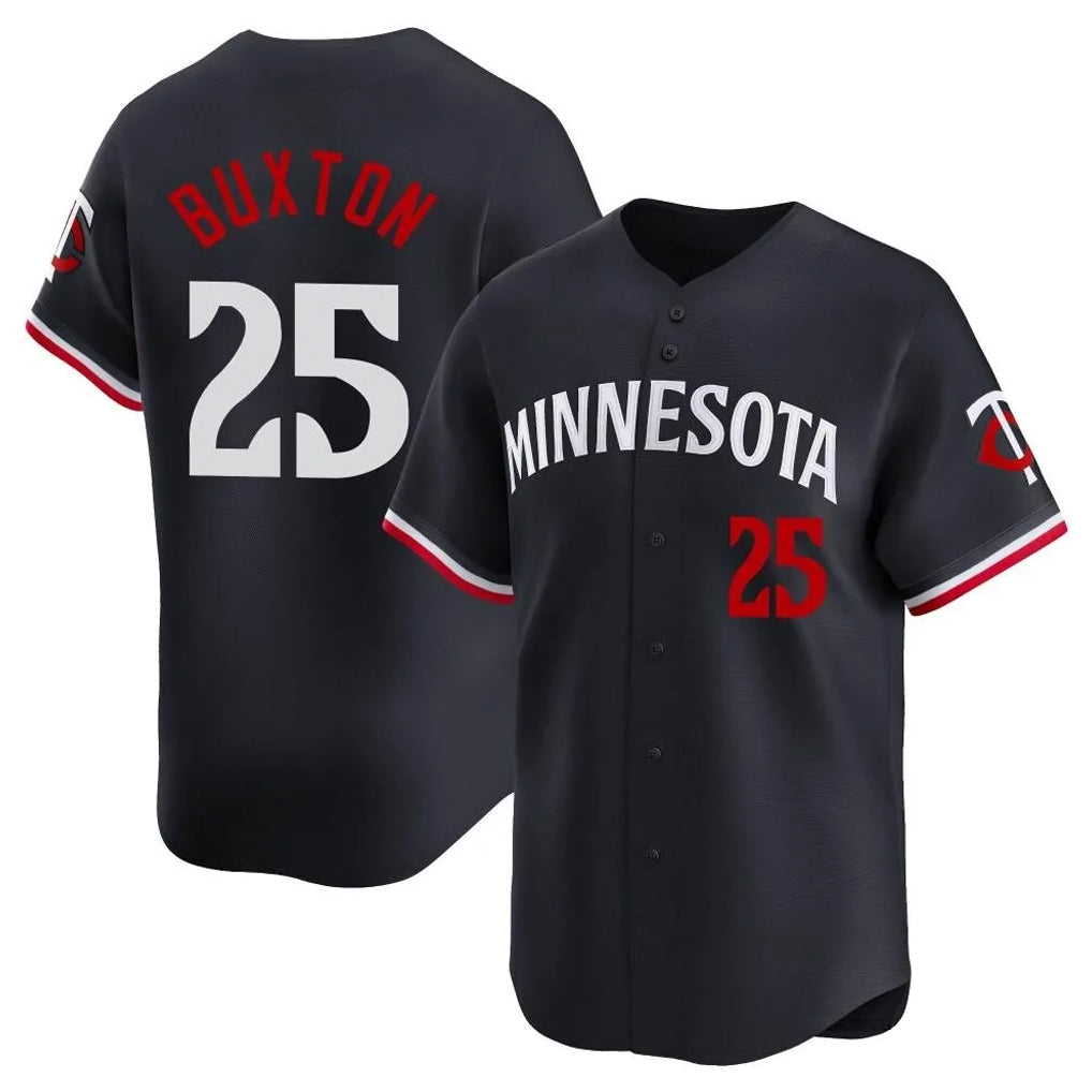 Johmsee M.Twins #25 Byron Buxton Player Navy Home Limited Stitched Jerseys