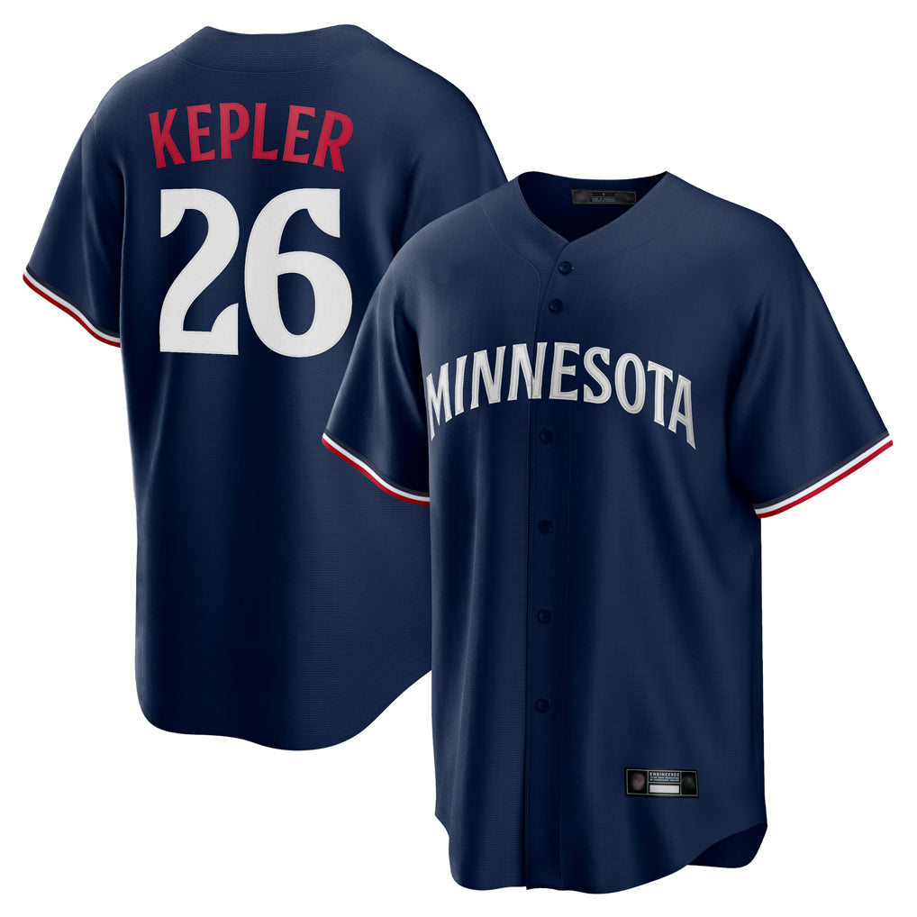 Johmsee M.Twins #26 Max Kepler Player Navy Replica Alternate Home Stitched Jerseys