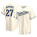 Johmsee M.Twins #27 Ryan Jeffers Player Cream Game Limited Home Stitched Jerseys