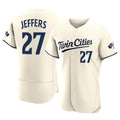 Johmsee M.Twins #27 Ryan Jeffers Player Cream Home Limited Elite Stitched Jerseys