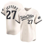 Johmsee M.Twins #27 Ryan Jeffers Player Cream Home Limited Stitched Jerseys