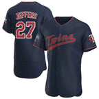 Johmsee M.Twins #27 Ryan Jeffers Player Navy 60th Home Limited Elite Stitched Jerseys