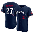 Johmsee M.Twins #27 Ryan Jeffers Player Navy Replica Home Limited Elite Stitched Jerseys