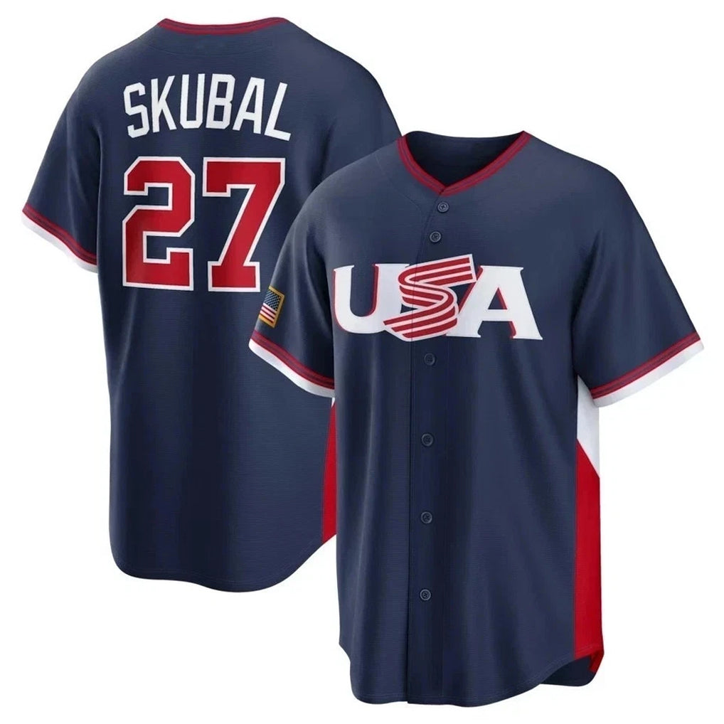 Johmsee M.Twins #27 Ryan Jeffers Player Navy USA 2026 World Classic Limited Home Stitched Jerseys