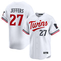 Johmsee M.Twins #27 Ryan Jeffers Player White Home Limited Stitched Jerseys