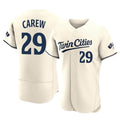 Johmsee M.Twins #29 Rod Carew Player Cream Home Limited Elite Stitched Jerseys
