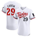 Johmsee M.Twins #29 Rod Carew Player White Home Limited Elite Stitched Jerseys