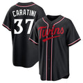 Johmsee M.Twins #37 Victor Caratini Player Black Fashion Out Home Limited Stitched Jerseys