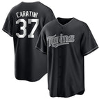 Johmsee M.Twins #37 Victor Caratini Player Black Home Game Stitched Jerseys