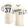 Johmsee M.Twins #37 Victor Caratini Player Cream Home Limited Elite Stitched Jerseys