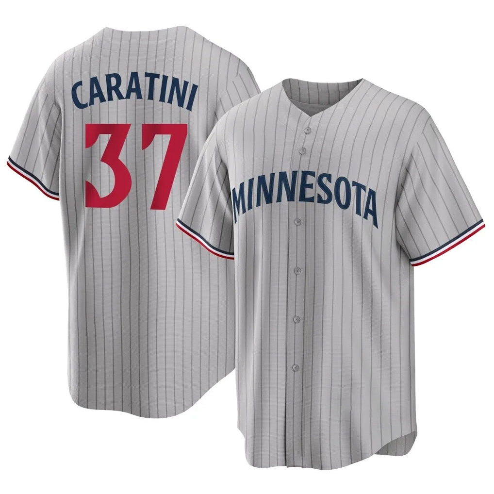 Johmsee M.Twins #37 Victor Caratini Player Gray Game Limited Home Stitched Jerseys