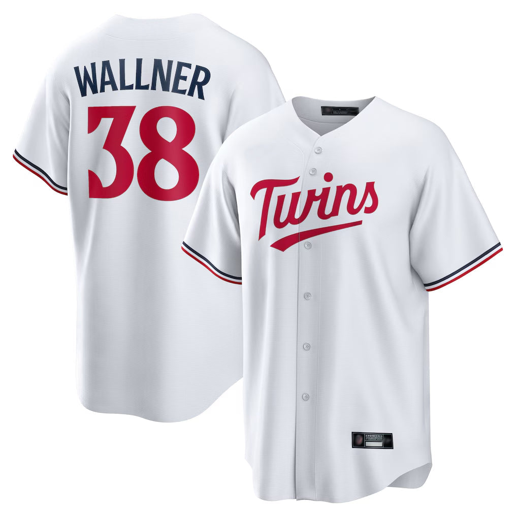 Johmsee M.Twins #38 Matt Wallner Player White Home Game Stitched Jerseys