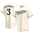 Johmsee M.Twins #3 Harmon Killebrew Player Cream Game Limited Home Stitched Jerseys