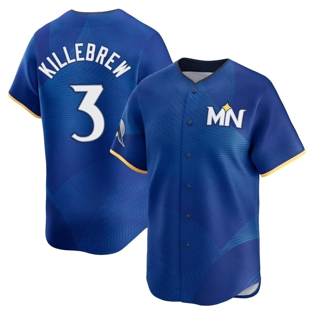 Johmsee M.Twins #3 Harmon Killebrew Player Royal City Connect Limited Home Stitched Jerseys