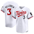 Johmsee M.Twins #3 Harmon Killebrew Player White Home Limited Stitched Jerseys