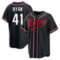 Johmsee M.Twins #41 Joe Ryan Player Black Fashion Out Home Limited Stitched Jerseys