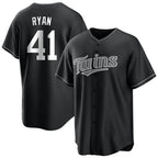 Johmsee M.Twins #41 Joe Ryan Player Black Home Game Stitched Jerseys