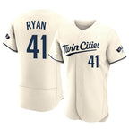 Johmsee M.Twins #41 Joe Ryan Player Cream Home Limited Elite Stitched Jerseys