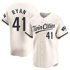 Johmsee M.Twins #41 Joe Ryan Player Cream Home Limited Stitched Jerseys