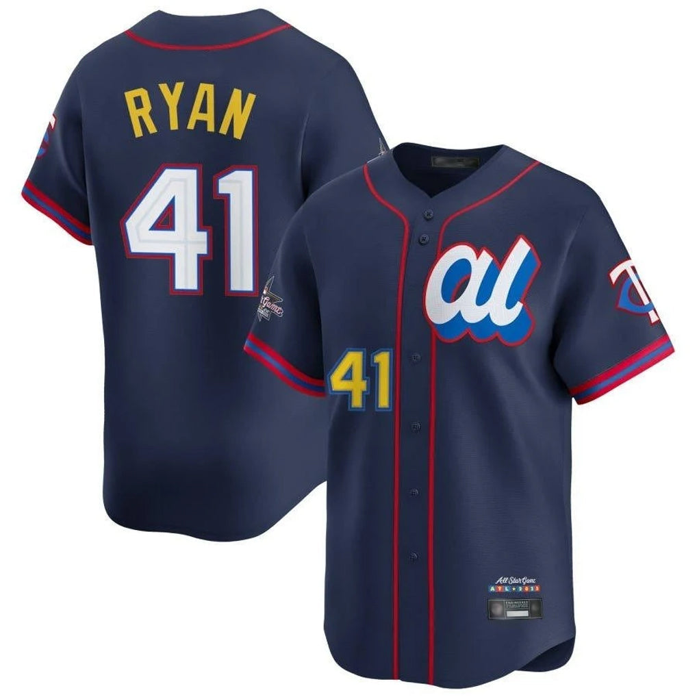 Johmsee M.Twins #41 Joe Ryan Player Navy All-star Game Limited Home Stitched Jerseys
