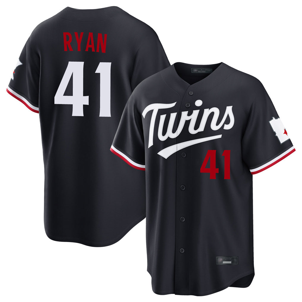 Johmsee M.Twins #41 Joe Ryan Player Navy Home Game Stitched Jerseys