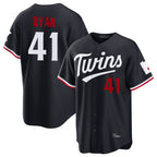 Johmsee M.Twins #41 Joe Ryan Player Navy Home Game Stitched Jerseys