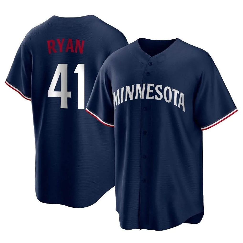 Johmsee M.Twins #41 Joe Ryan Player Navy Replica Alternate Home Stitched Jerseys