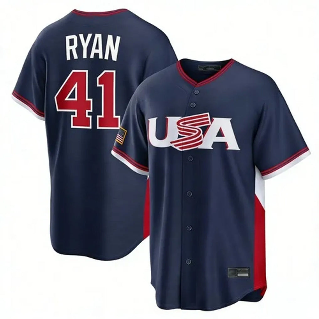 Johmsee M.Twins #41 Joe Ryan Player Navy USA 2026 World Classic Limited Home Stitched Jerseys