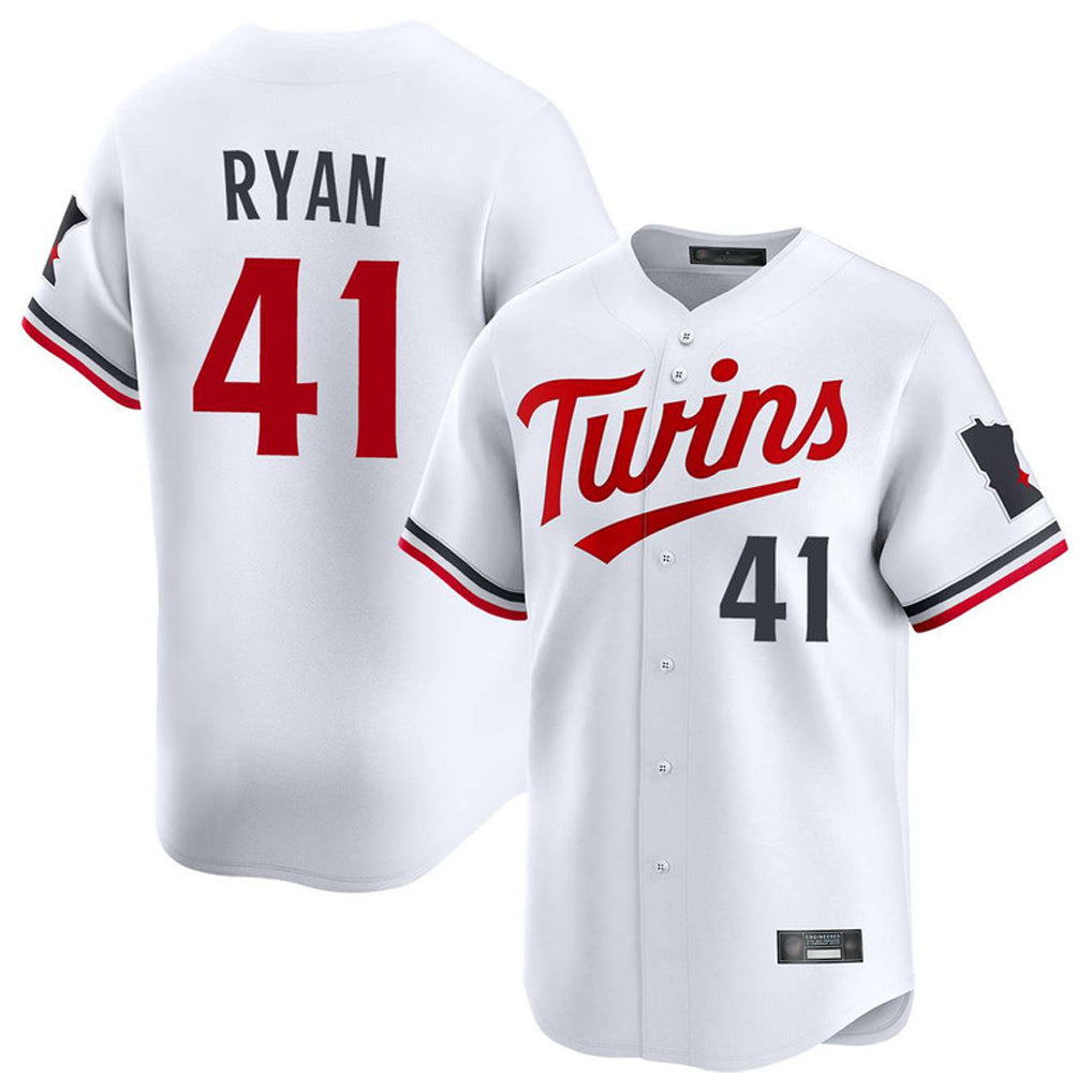 Johmsee M.Twins #41 Joe Ryan Player White Home Limited Stitched Jerseys