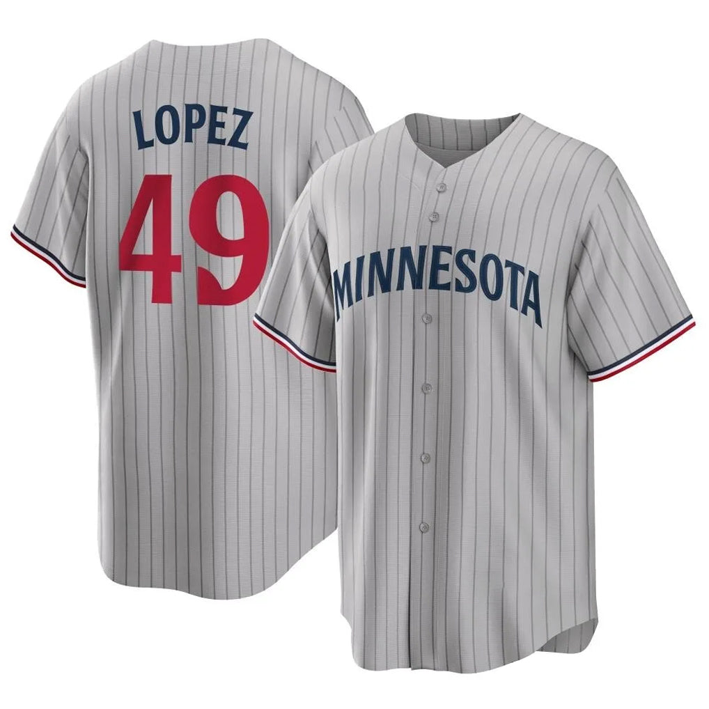 Johmsee M.Twins #49 Pablo Lopez Player Gray Game Limited Home Stitched Jerseys